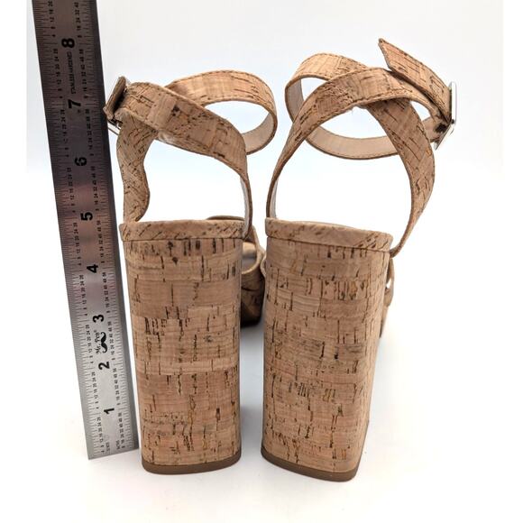 Abound Tenille Platform Ankle Strap Sandal Women's Natural Cork Size US10M - Picture 4 of 10